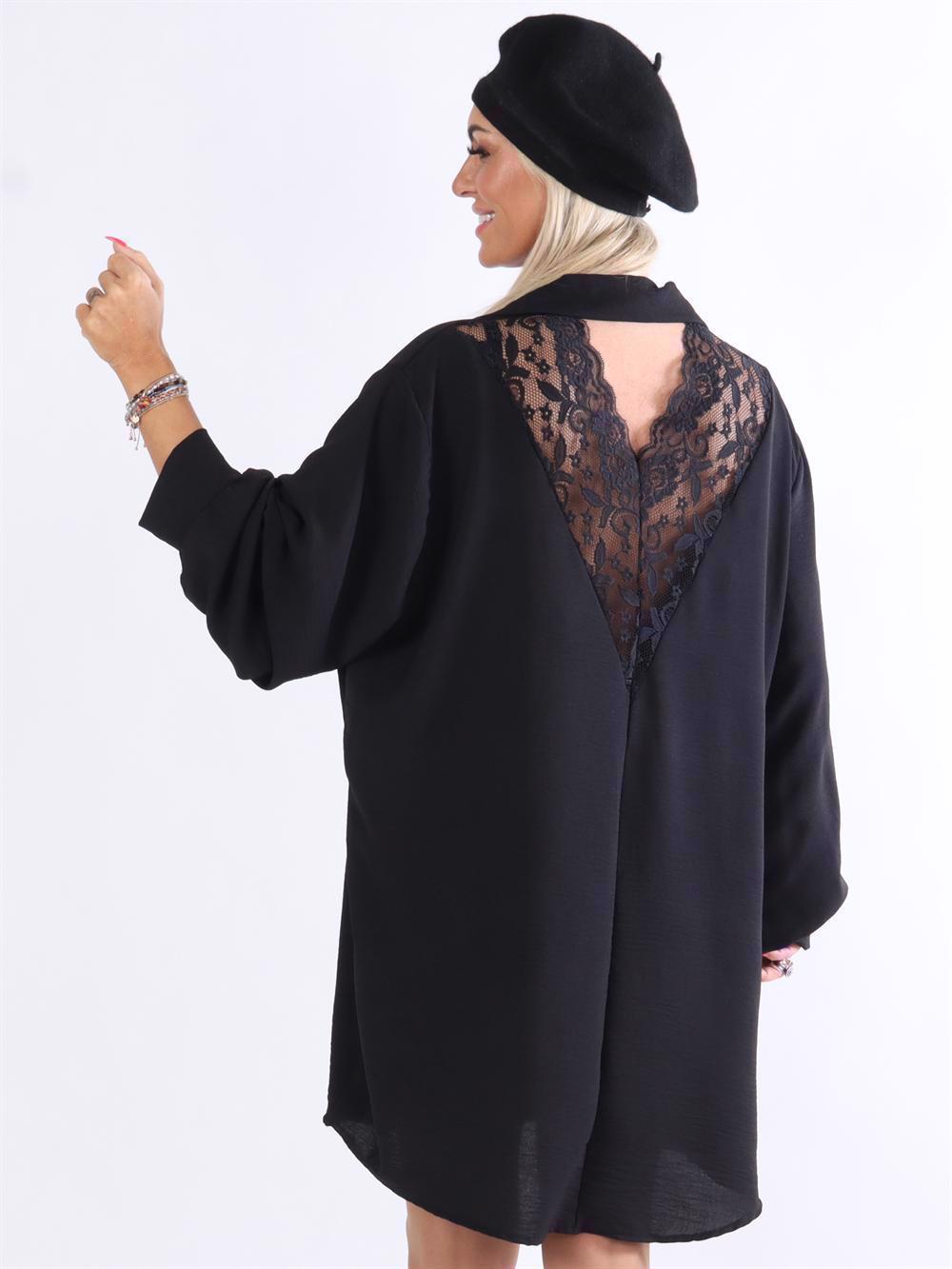 Frija - Skjorte med blonderyg